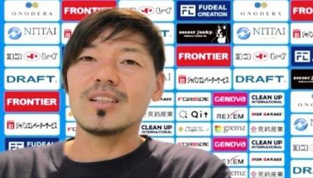 練習後にオンライン取材に応じた横浜ＦＣ・松井