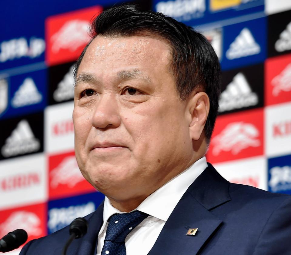 　日本サッカー協会の田嶋幸三会長