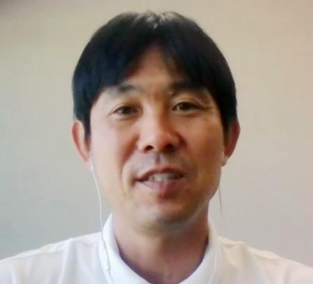 　オンラインで取材に応じたサッカー日本代表の森保監督＝１１日