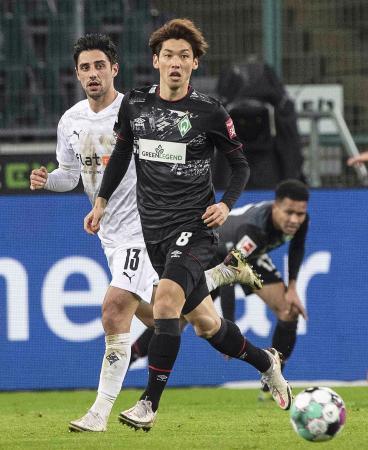 大迫勇也、３試合ぶり出場サッカー、ドイツ１部