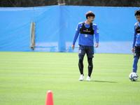 広島戦に向けて調整するＧ大阪ＭＦ倉田（ガンバ大阪提供）