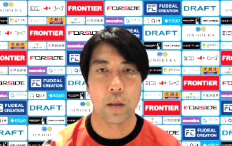 オンライン取材に応じた横浜ＦＣの早川新監督