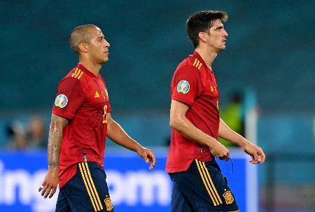 スペインが引き分けるサッカー欧州選手権