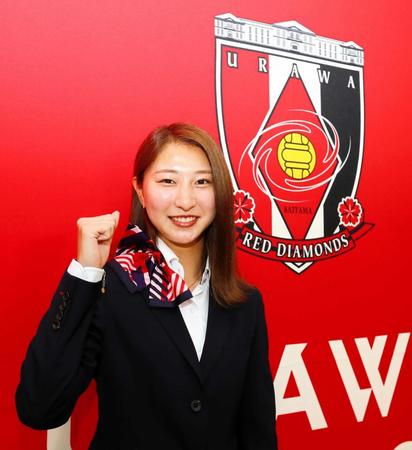 　五輪メンバーに選出された浦和レッズレディースの塩越柚歩（提供・浦和レッズレディース）