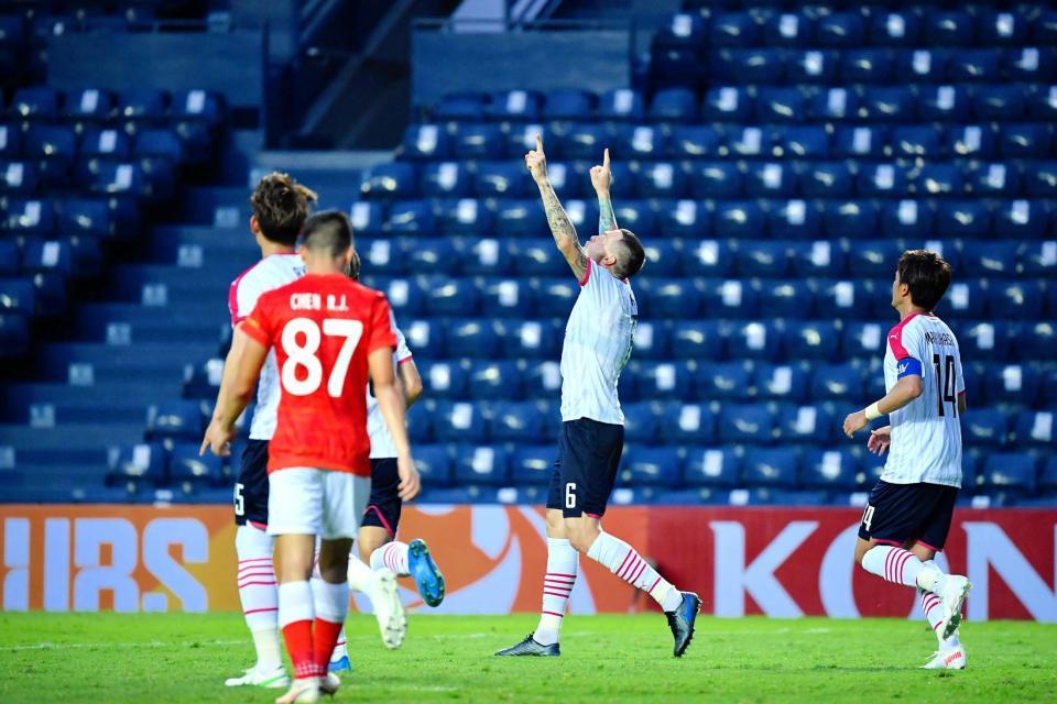 　２点目を決めたＣ大阪ＤＦチアゴ（セレッソ大阪提供）