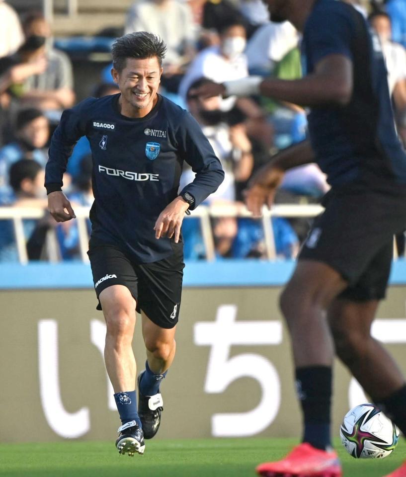 　２試合連続メンバー入りする見通しとなった横浜ＦＣ・三浦