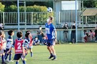 　サッカースクールに参加した横浜ＦＣ・三浦