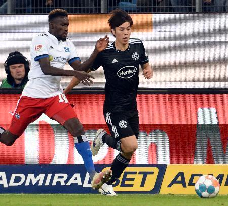 田中碧は後半途中出場ドイツ２部デュッセルドルフ
