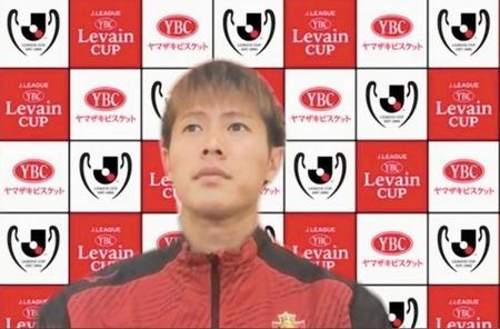 オンライン会見に臨む名古屋ＦＷ柿谷