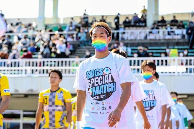 ｆｃ大阪 ｌｇｂｔｑ普及啓発イベント実施 選手もレインボーマスクで入場 サッカー デイリースポーツ Online