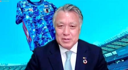 Ｗ杯の隔年開催案に反対を表明した日本協会の田嶋幸三会長