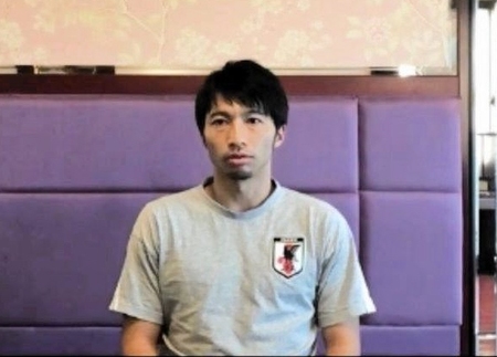 オンライン取材に応じる日本代表・柴崎