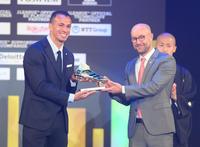 得点王を獲得した川崎・レアンドロ・ダミアン（撮影・堀内翔）