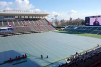 サポーターズコンベンションでサポーターの質問に答えるＣ大阪・梶野チーム統括部長