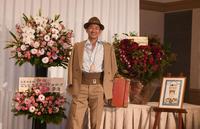 　誕生日会見を行った鈴鹿ポイントゲッターズの三浦知良（撮影・石井剣太郎）