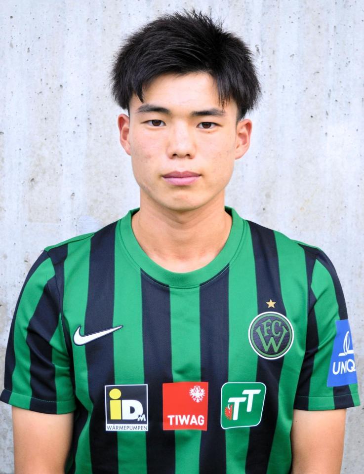 　オーストリア２部で初ゴールを決めたインスブルックＦＷ二田理央（Ｃ)エースポーツクリエイション