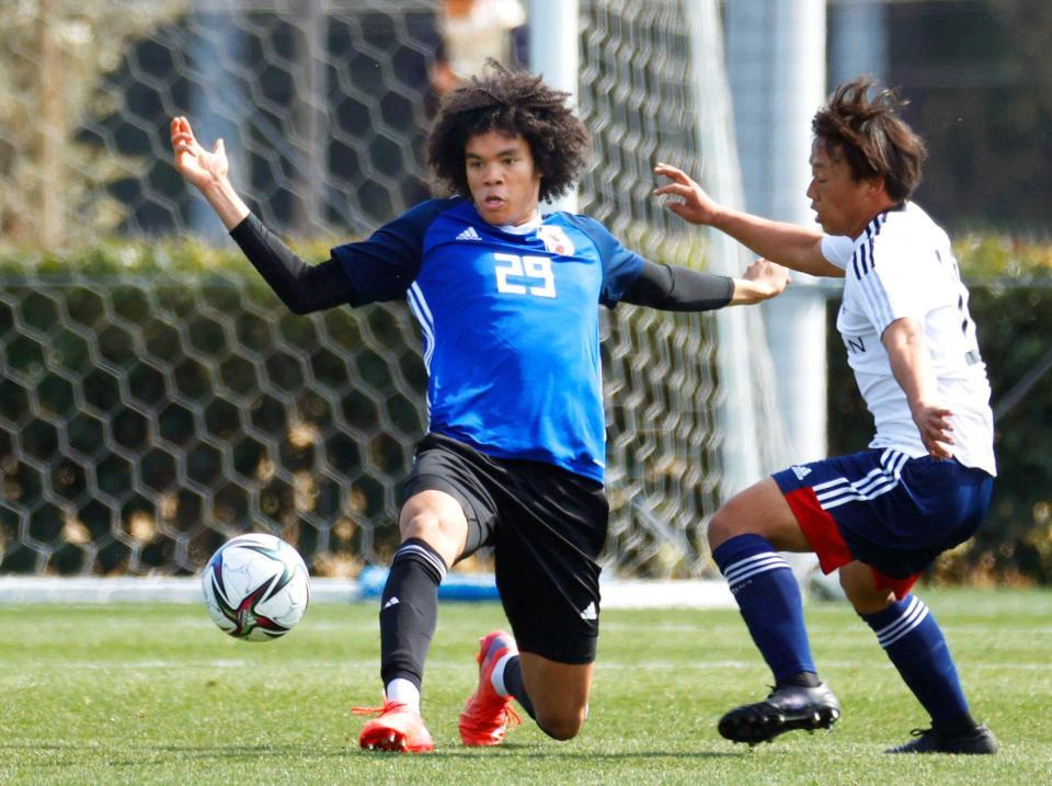 　横浜Ｍとの練習試合に出場したアンリ