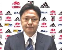 Ｕ-２１日本代表メンバーを発表する大岩監督