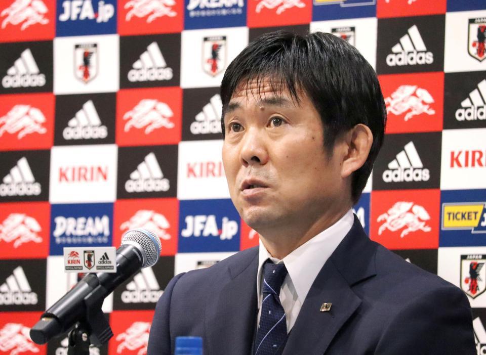 　日本代表メンバーを発表する森保監督（ｃ）ＪＦＡ