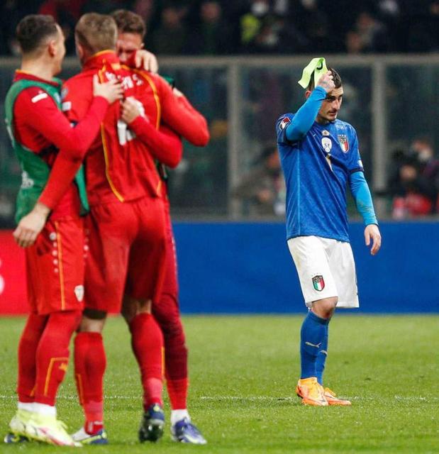 イタリア　２大会連続でＷ杯予選敗退　マンチーニ監督「信じられない」