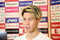 　オンライン取材に応じる神戸ＭＦ橋本（Ｃ）ＶＩＳＳＥＬ　ＫＯＢＥ