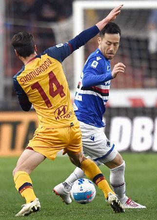 サンプドリア吉田は終了間際出場イタリア１部