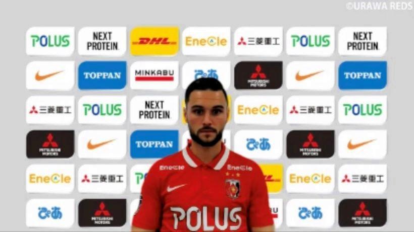 　オンライン入団会見に出席した浦和・シャルク