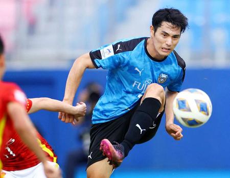 　先制点を含む２ゴールを挙げ勝利に貢献した川崎・知念（ゲッティ＝共同）