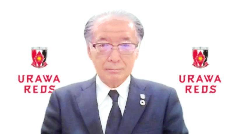　オンライン取材に応じた浦和・立花代表