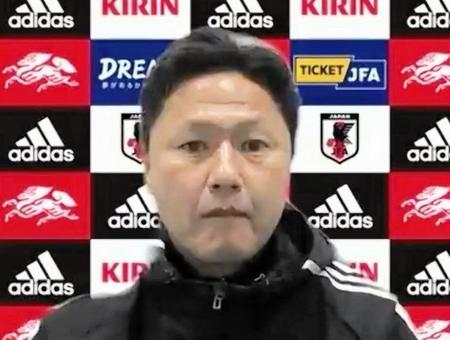 　オンライン取材に応じた大岩監督