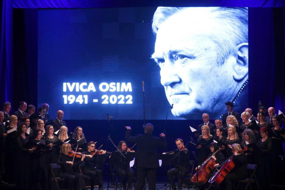 　サラエボで行われたサッカー元日本代表監督のイビチャ・オシムさんの追悼式典（ＡＰ＝共同）