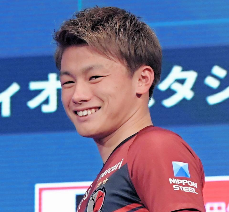 得点ランク単独トップの９点目を決めた鹿島・上田綺世