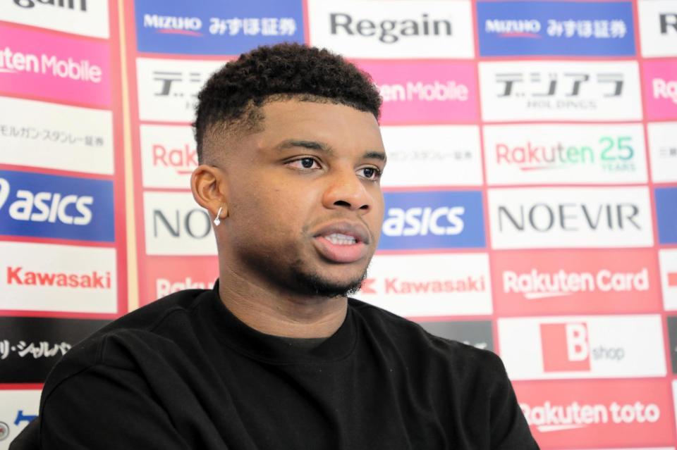 オンライン取材に応じた神戸ＦＷリンコン（Ｃ）ＶＩＳＳＥＬ　ＫＯＢＥ