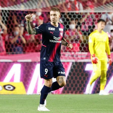 　後半、ゴールを決め、喜ぶＣ大阪・タガート