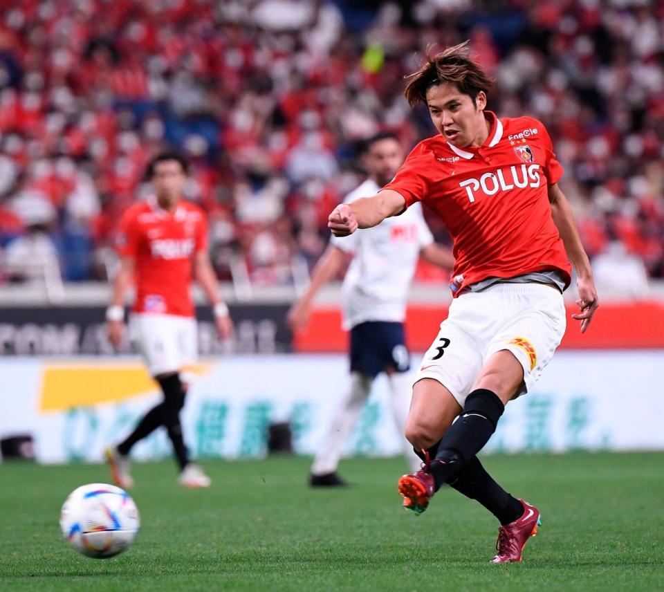 　後半、チーム２点目のゴールを決める浦和・伊藤