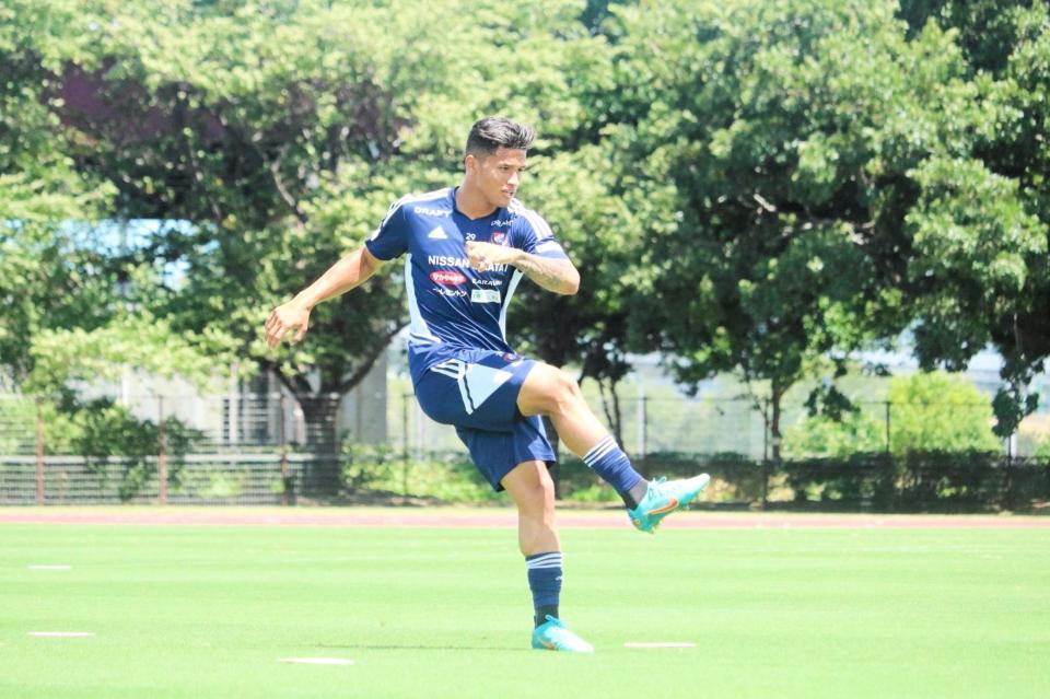 　横浜Ｍの練習に合流した新加入選手のヤンマテウス＝横浜Ｆ・マリノス提供