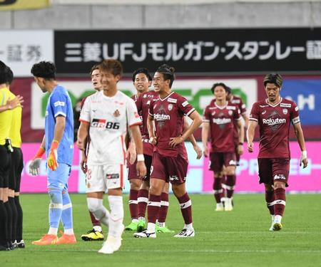 　スコアレスドローに終わった神戸イレブン（撮影・石井剣太郎）