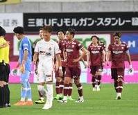 　スコアレスドローに終わった神戸イレブン（撮影・石井剣太郎）