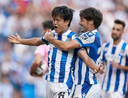 久保、先制点アシストサッカーのスペイン１部