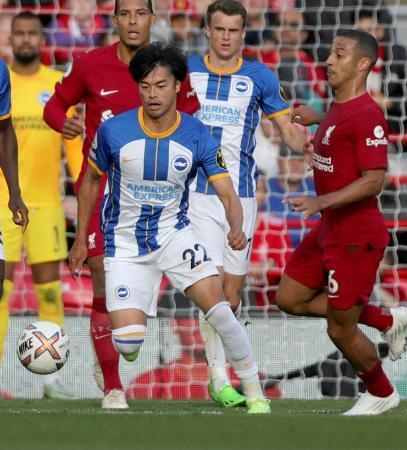 ブライトン三笘が同点ゴール演出プレミアリーグ、リバプール戦