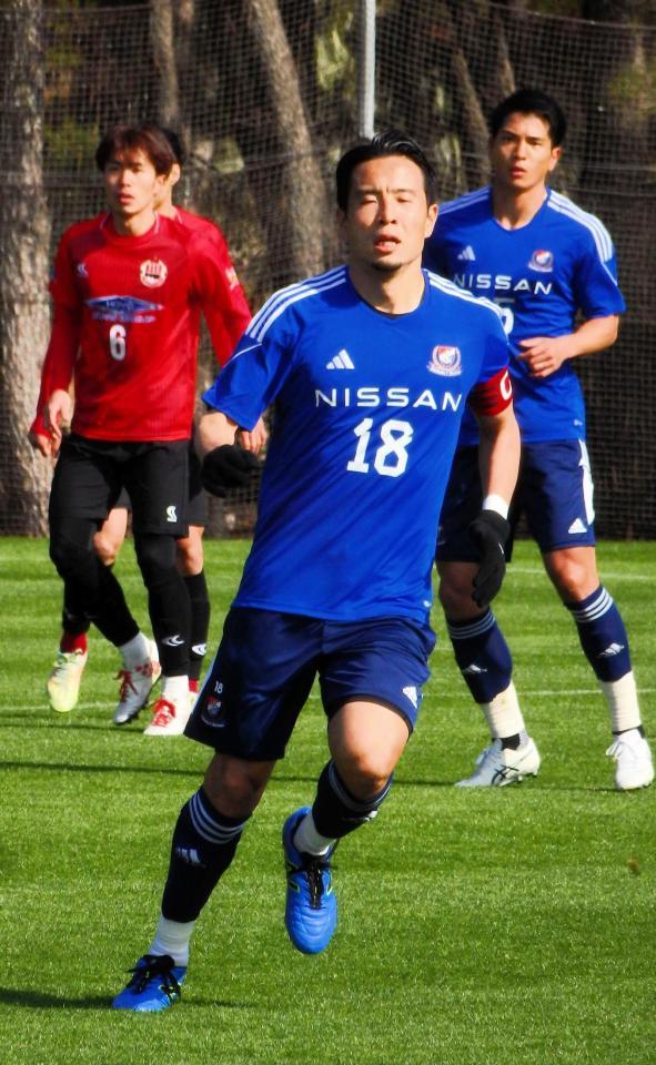 　ＪＦＬヴェルスパ大分との練習試合に出場した横浜Ｍ・水沼