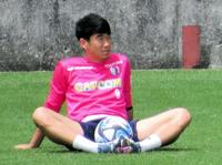 　鹿島戦に向けて調整した香川