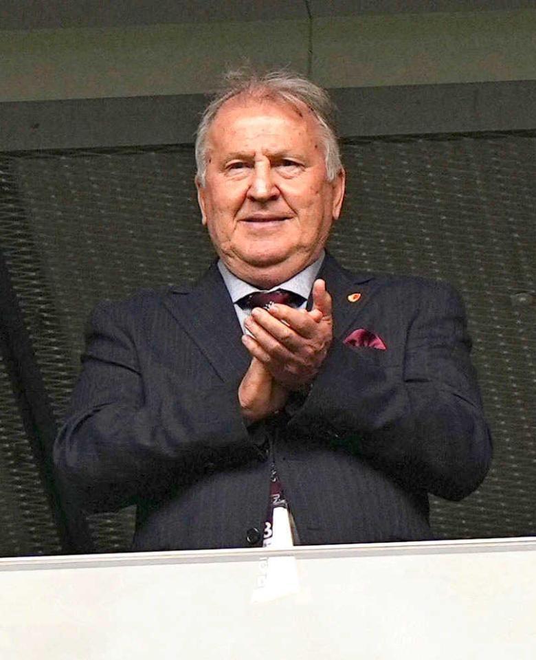 　観戦に訪れたジーコ氏