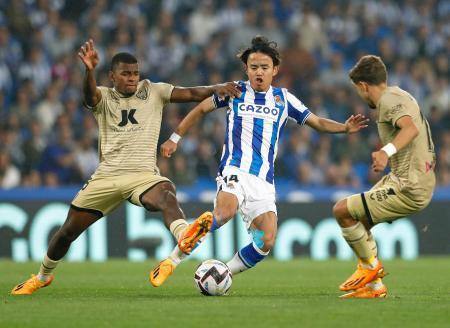 Ｒソシエダード久保が決勝ゴール　スペイン１部アルメリア戦