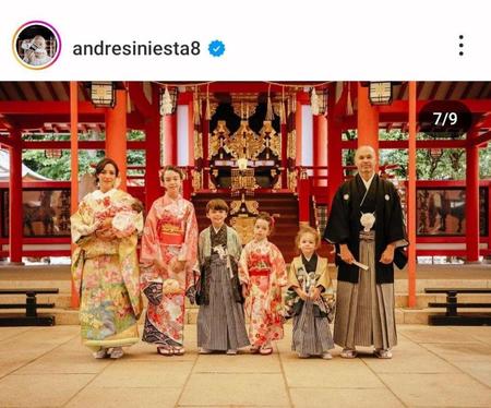 　イニエスタのインスタグラム（＠ａｎｄｒｅｓｉｎｉｅｓｔａ８）から