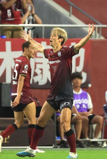 神戸ドロー堅首　大迫３分間で２発！３戦連続４発で得点トップに「点を取る仕事を全うする」