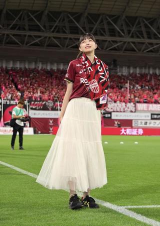 　キックオフセレモニーを務めた乃木坂４８・五百城茉央