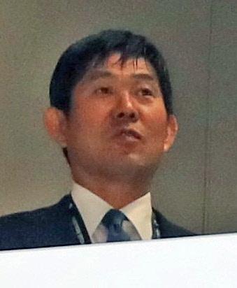 ルヴァン杯決勝を視察する日本代表・森保監督
