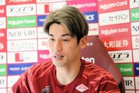 　今季最終戦に向けオンライン取材に応じる大迫勇也　©ＶＩＳＳＥＬ　ＫＯＢＥ