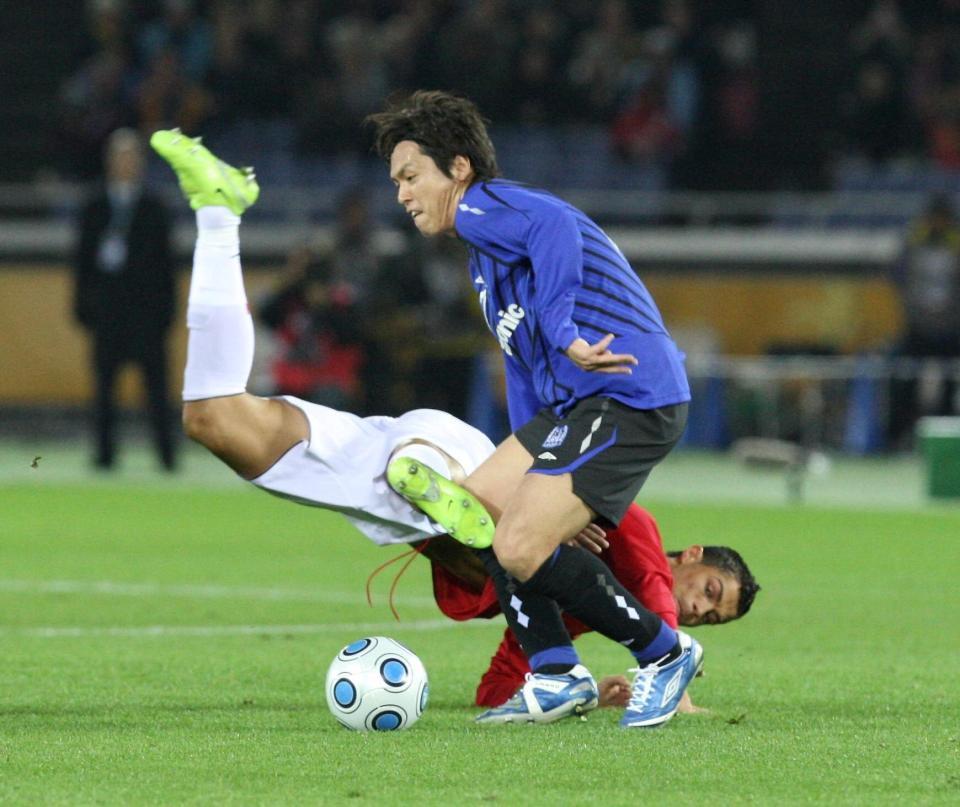 08年クラブＷ杯マンチェスターＵ戦でのＣ・ロナウドと対戦